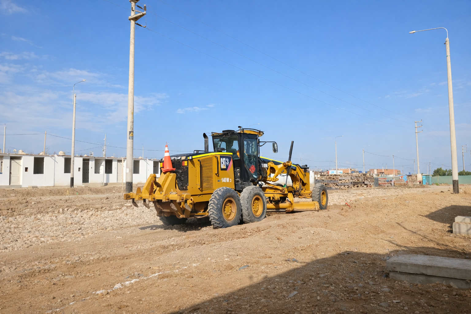 Compactación de terreno con maquinaria propia de AyM